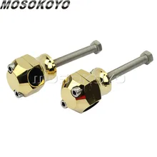 Латунный мотоцикл " Классический Руль стояк заготовка латунь на заказ 25,4 мм бар зажим Крепление для Harley Triumph кафе, Рейсер, чоппер