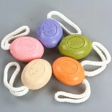 Чистые природные элементы органическое цветочное мыло для ванной растения эссенция вулканическая глина мыло для душа ручной работы с веревкой WH998