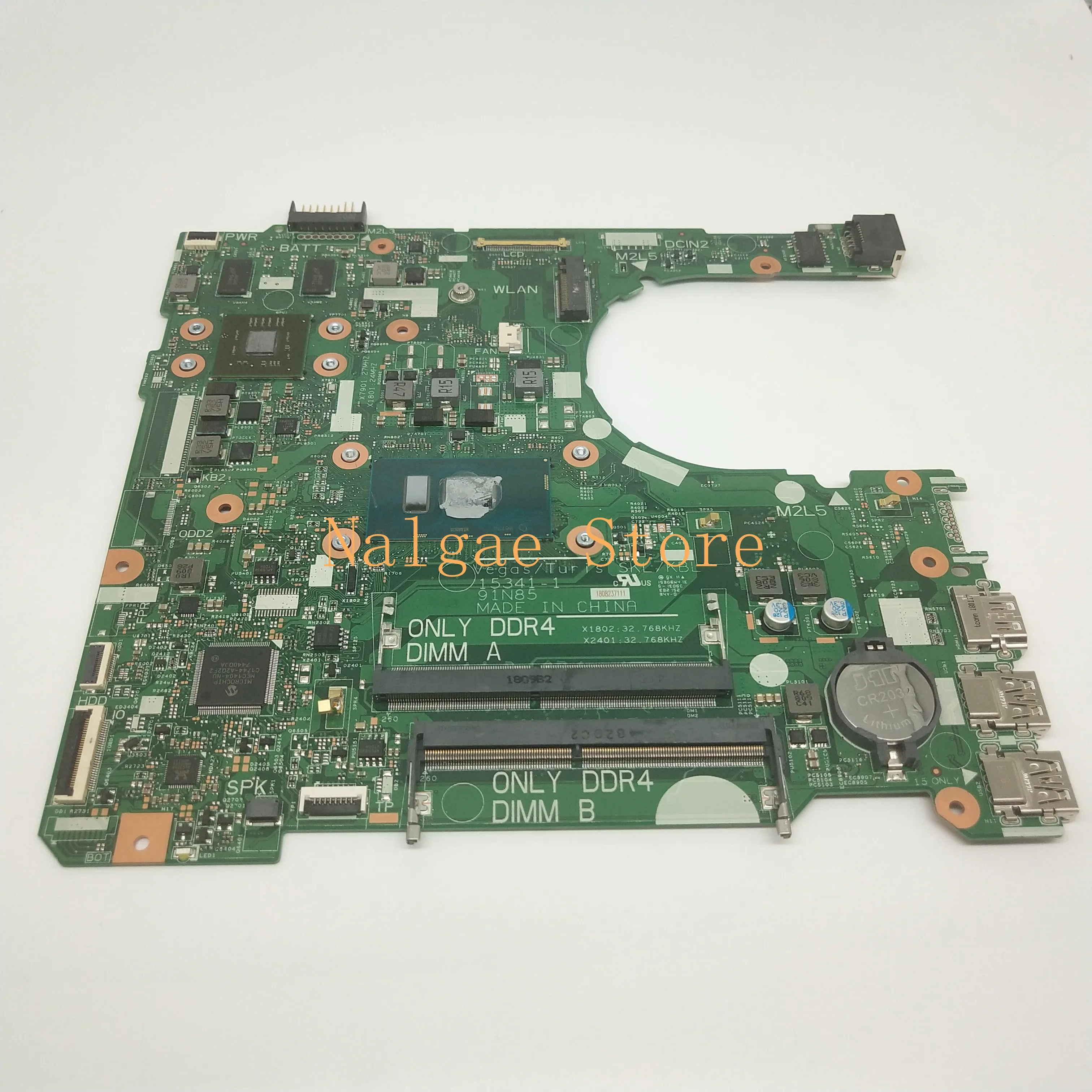 buy  For Dell 3567 3467 3568 3468 Series Laptop Motherboard CN-0XT2G4 0XT2G4 XT2G4 With i3-6006U DDR4 10