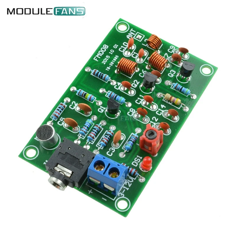 

Wireless FM Module 76-110MHz FM Radio Transmitter Repeater MP3 Module Audio Wireless Transmitter Module 3V-5V MIC Microphone