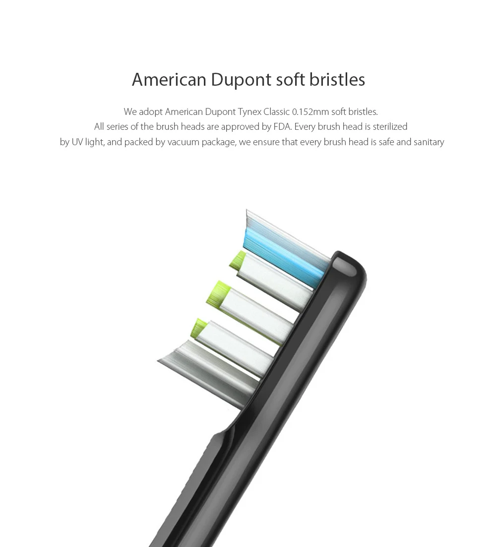 Escova de Dentes Peças para Soocas Cabeça da Escova de Dentes Soocas Soocare Substituição Cabeça 2 Xiaomi Mijia Elétrica da - x3 4 Escovas de dente elétricas
