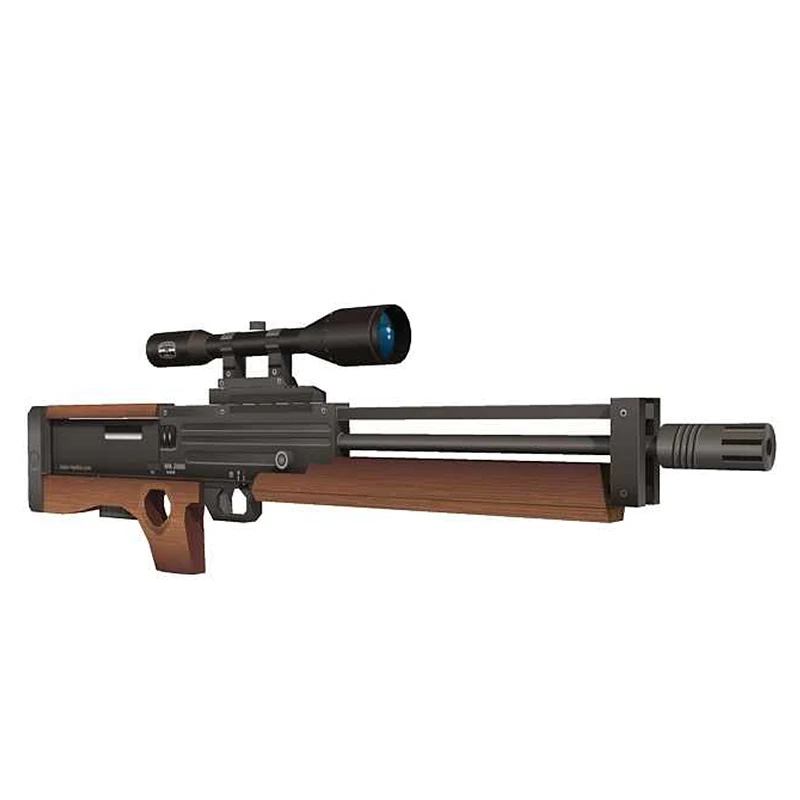 HITMAN Walther WA 2000 DIY 1:2 масштаб снайперская винтовка пистолет бумажная модель сборка