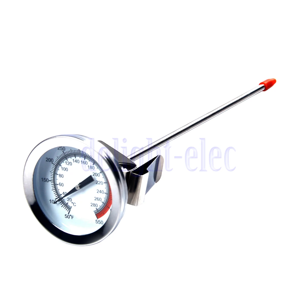 Stainless Steel Professional Frying Oil Read Deep Chip Pan Thermometer