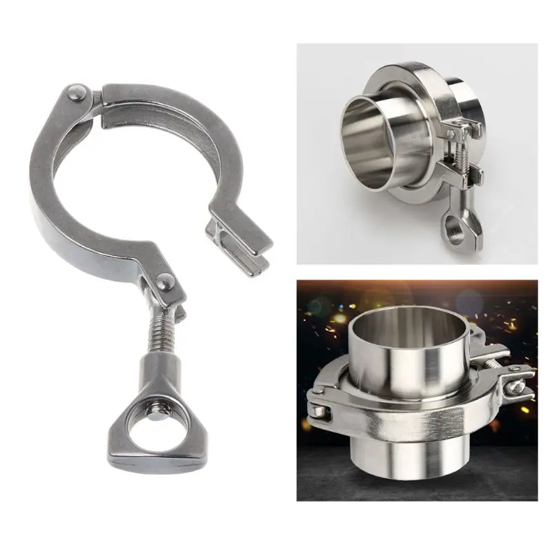 1.5''Stainless Steel Single Pin Heavy Duty Tri Clamp with Wing Nut