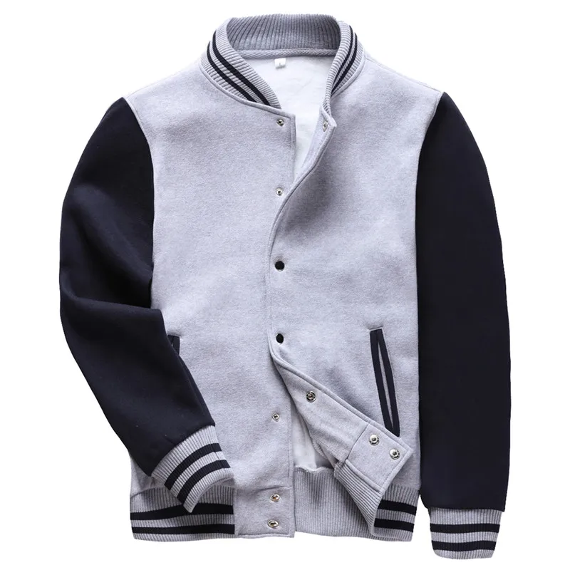 

2019 Men Baseball Jackets Bomber Jacket Men Coat Stand Collar Fashion Rib Sleeve Bottom Jackets Patch Designs Mens Free Shipping