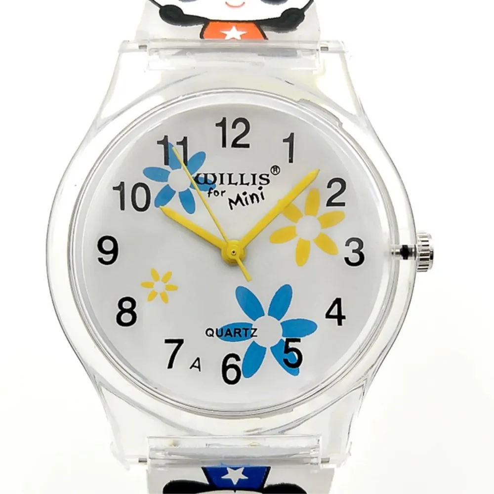 

WILLIS Children Wrist Watches Brand Panda Cartoon Strap Gifts For Girls Kids Watches Women Watches Waterproof Watchband