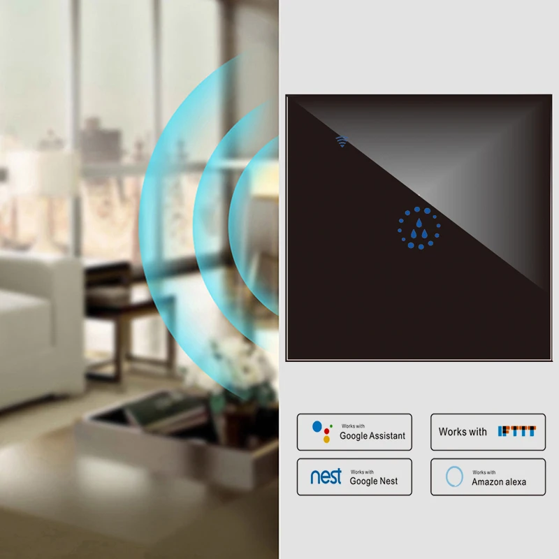 США Wifi бойлер умный переключатель Сенсорная панель голосовой пульт дистанционного управления таймер открытый водонагреватель переключатели работа для Alexa Google Home