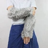 Women real long rabbit fur glove lady knitted genuine rabbit fur mittens 2022 brand high quality fur gloves ► Photo 1/6