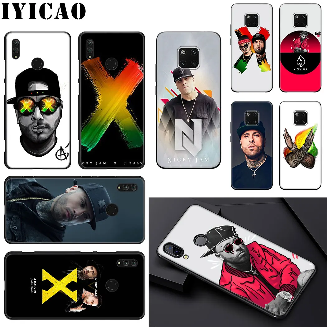 IYICAO Rapper Nicky Jam Soft Phone Case for Huawei Mate 10 20 Lite Pro Nova 2i 3 3i 4 Cover |