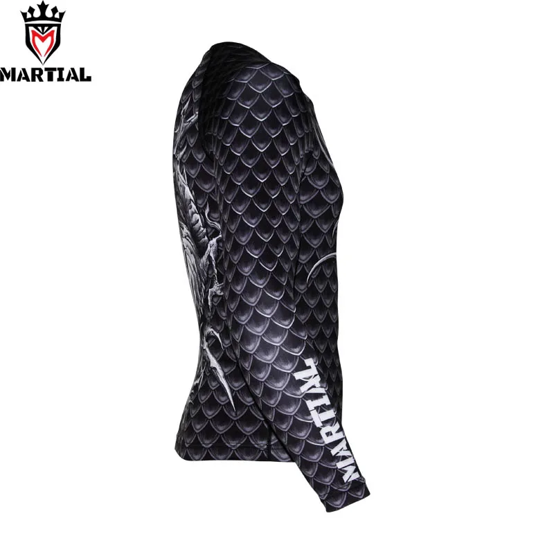 Martial: Guardian of Dragon Rashguard боксерская Рашгард компрессионная рубашка для тренажерного