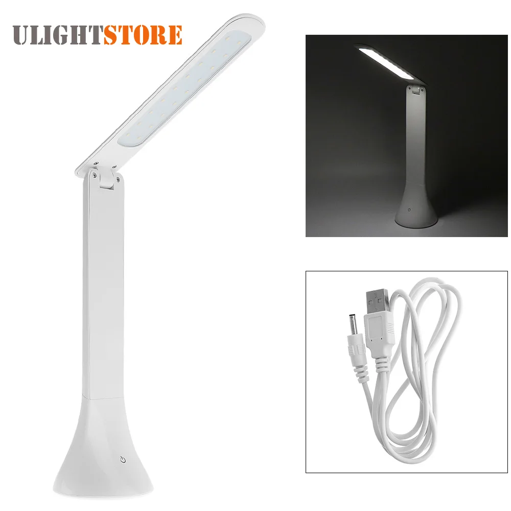 Portable SMD 3014 LED Desk Lamp Folding Dimmable Touch Table Light USB Rechargeable Student Reading Night Lighting | Лампы и освещение