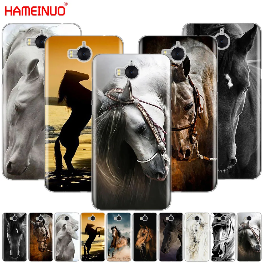 

HAMEINUO Horse Animal Printed cell phone Cover Case for huawei honor 3C 4X 4C 5C 5X 6 7 Y3 Y6 Y5 2 II Y560 2017