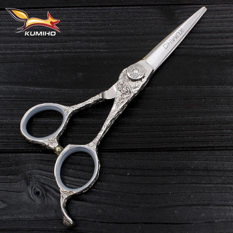 KUMIHO 5.5 inch hair cutting scissors with blunt blade tip professional