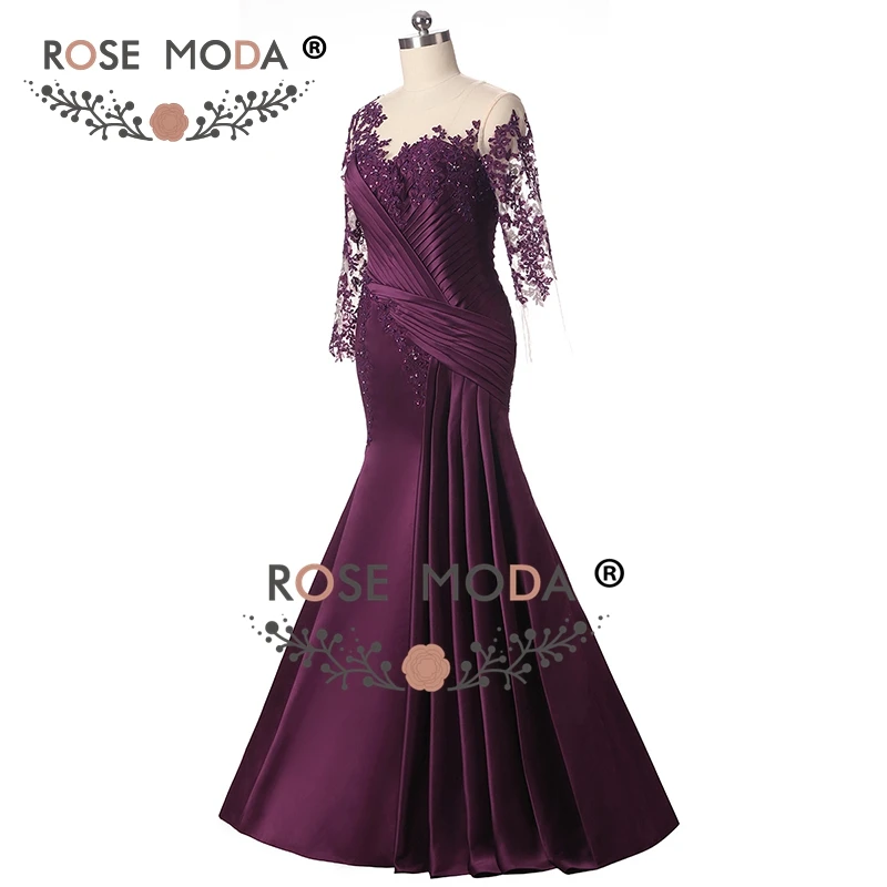 purple evening dressb