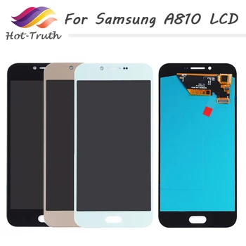 

Original Super AMOLED A810 LCD Display Touch Screen Digitizer For SAMSUNG Galaxy A8 2016 A810 A810F A810Y LCD Screen Replacement