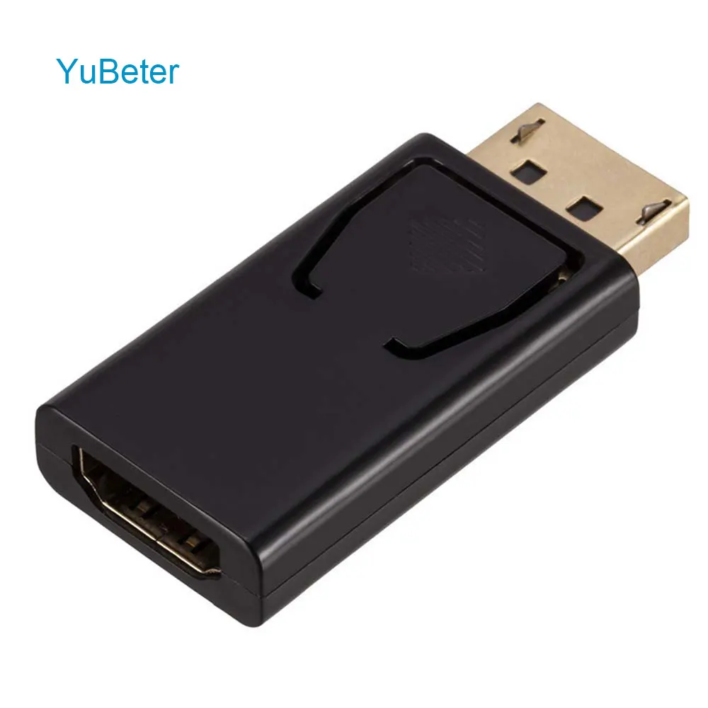 

YuBeter DP to HDMI Adapter DisplayPort Male to HDMI Female Converter Video Audio Connector HD 1080P for Laptop Projector HDTV PC