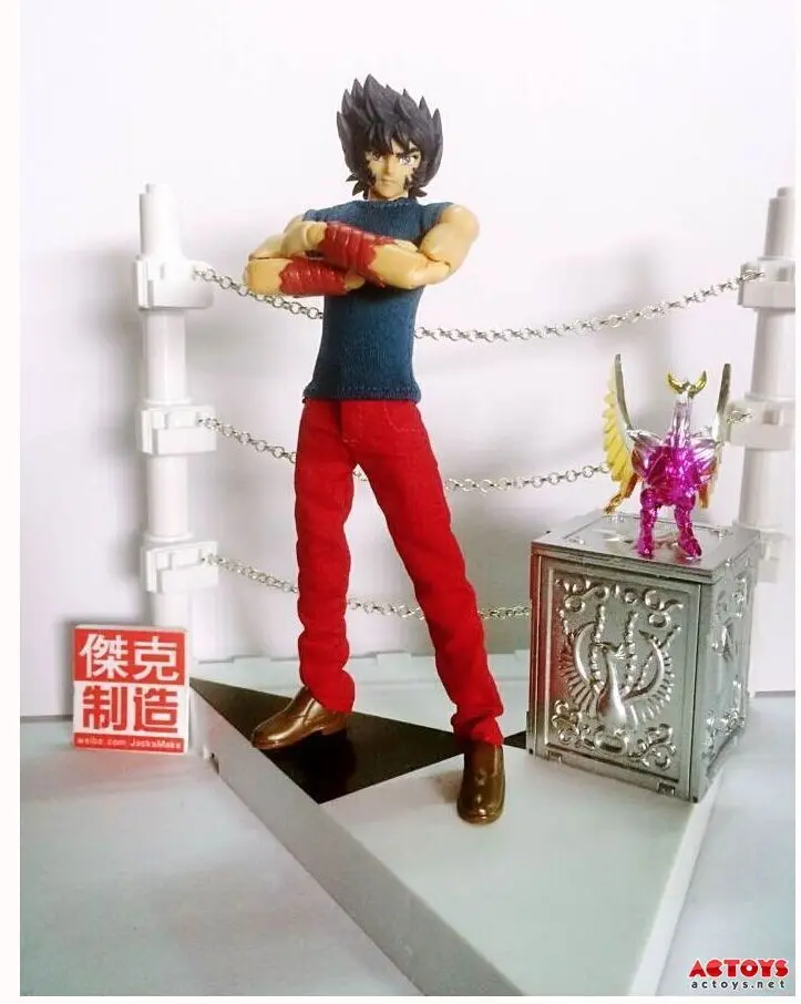 

JacksDo Phoenix Ikki Saint Seiya cavalieri dello zodiaco casual cloth myth Scena V1 action figure con 1/6 Sfida