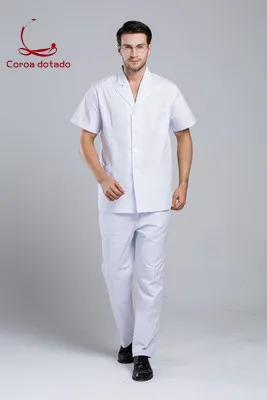 

Korean version of male doctors' partial front gown split suit cosseting student dentists' uniform for medical staff