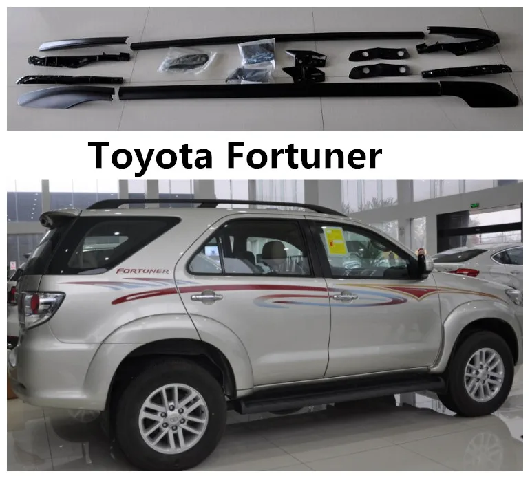 Автомобильные багажники на крышу, багажная стойка для Toyota Fortuner 2012 2013 14, высокое качество, алюминиевый сплав, авто модификация, аксессуары