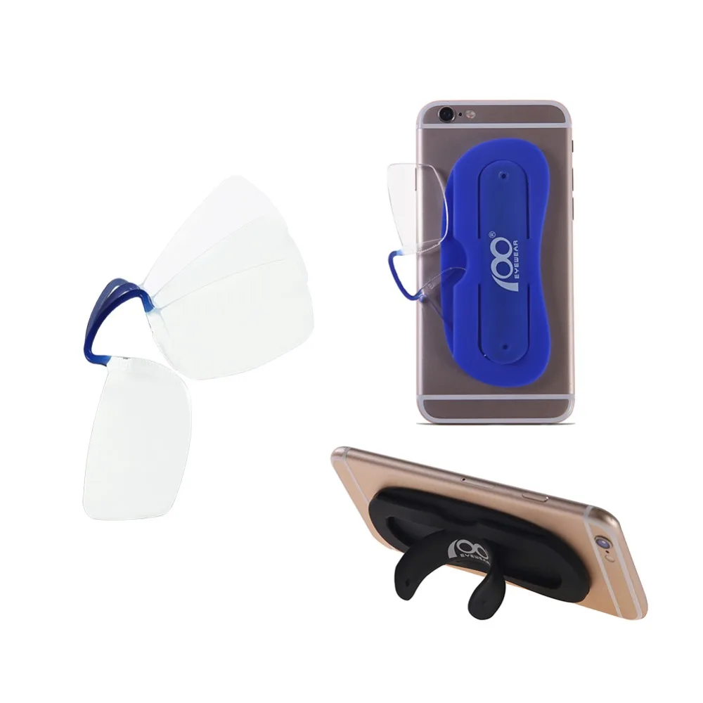 Patent Nose Clip Thin Portable SOS Reading Glasses with