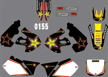 

3 Styles Motorcycle Graphic Dirt Bike Sticker kit DECALS STICKERS FOR SUZUKI RM125-250 1999 2000