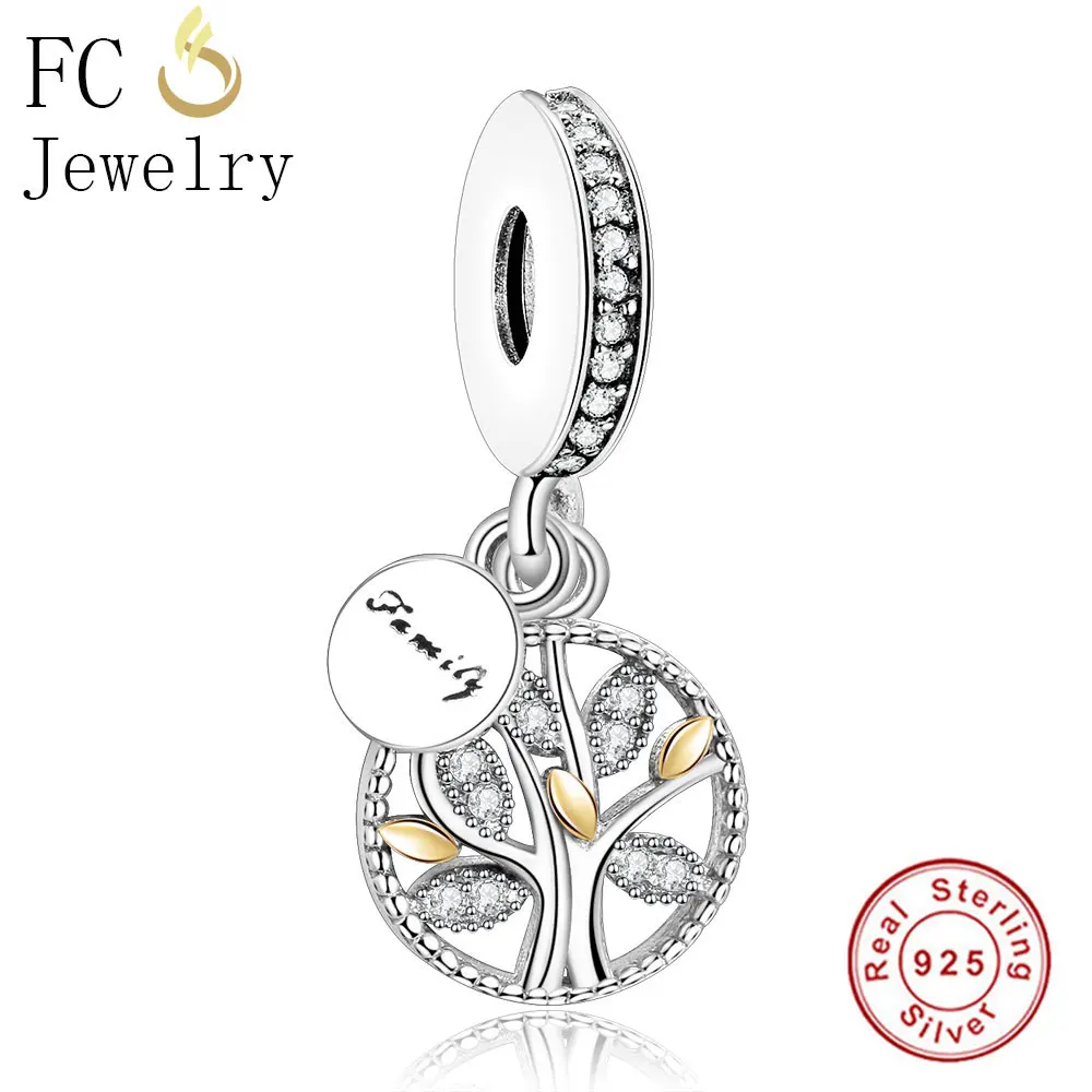 1pcs European Silver CZ Charm Beads Fit 925 Necklace Bracelet Chain B80