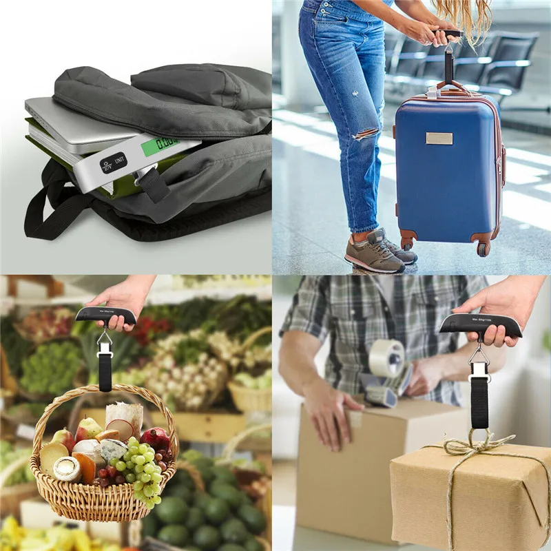 110lb/50kg Luggage Scale Electronic Digital Portable Suitcase Travel Scale Weighs Baggage Bag Hanging Scales Balance Weight LCD 110lb/50kg Luggage Scale Electronic Digital Portable Suitcase Travel Scale Weighs Baggage Bag Hanging Scales Balance Weight LCD