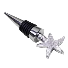 High 1 Pcs Wine Bottle Stoppers Beverage Bottles Stoppers Love Heart Shape Sea Star Wine Sealing Plug UEJ