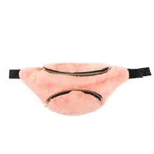 Осенне-зимняя стильная поясная сумка, розовая бархатная сумка Bananka для путешествий, для отдыха, поясная сумка для женщин, для прогулок, шоппинга, для живота, поясная сумка