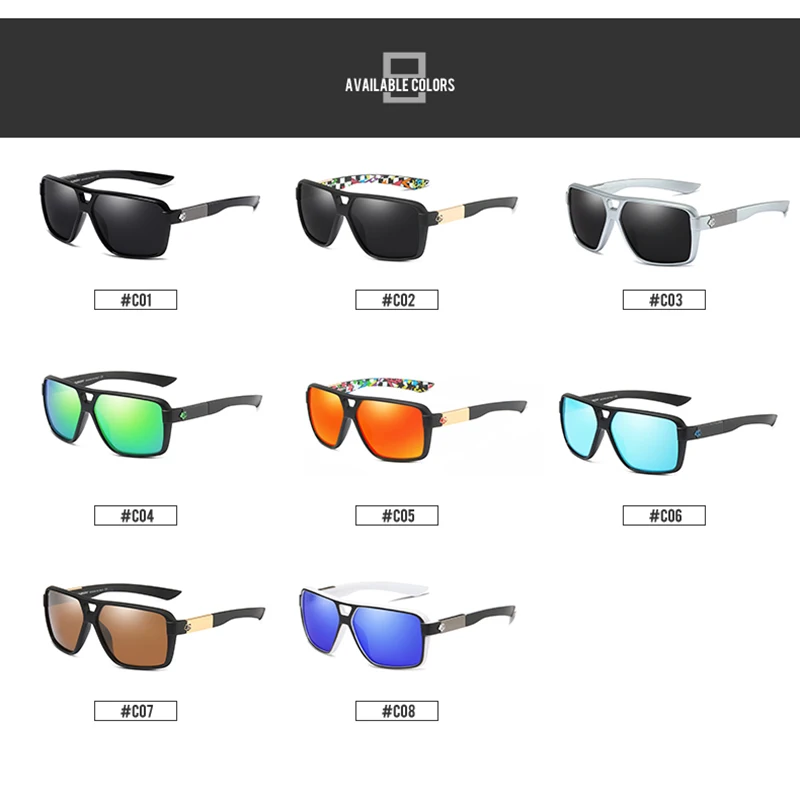 DUBERY, Винтажные Солнцезащитные очки, поляризационные, мужские солнцезащитные очки, для мужчин, UV400, оттенки, для вождения, черные, очки, мужские, 8 цветов, модель 167