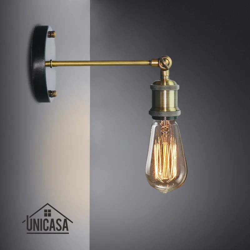 Luminária de parede vintage, área interna, moderna, iluminação para