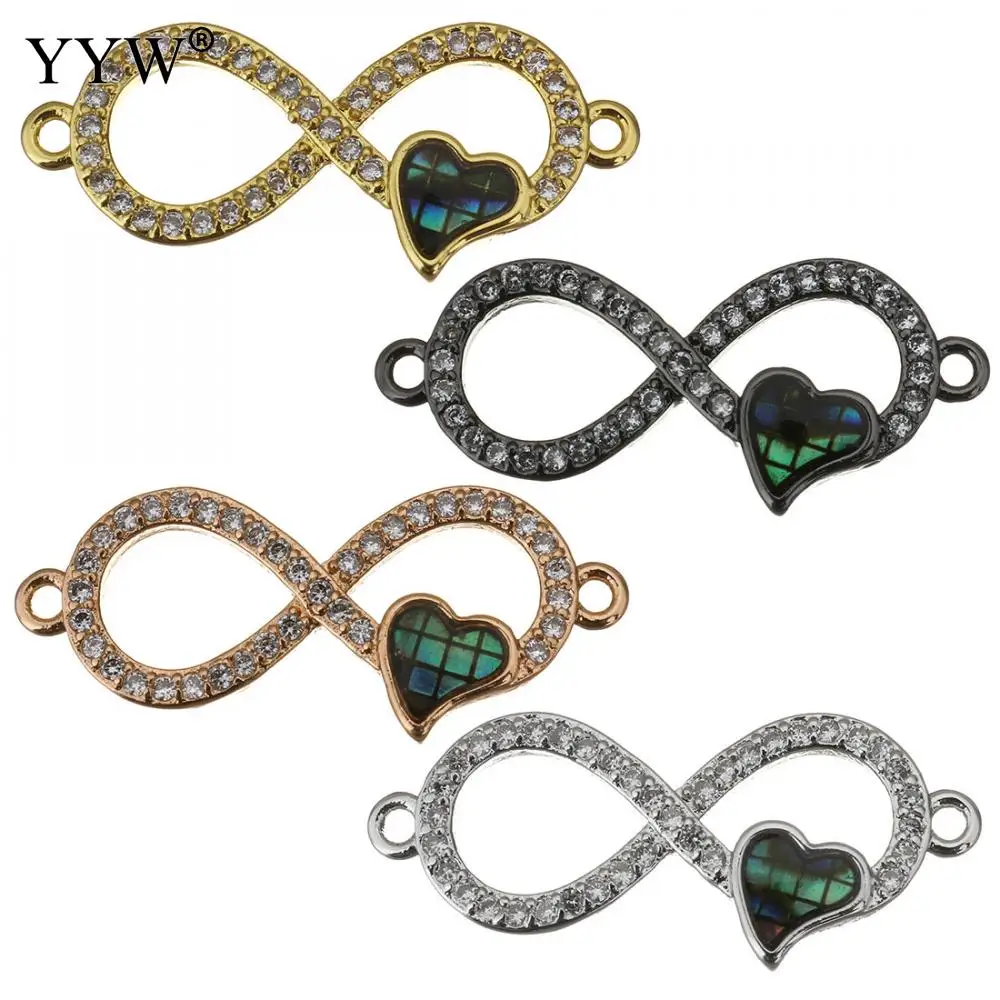 

Brass Jewelry Connector Beaded Abalone Shell Infinity Heart Gold Color Plated Mosaic 1/1 Loop 26x11x2.50mm Sold By Pc