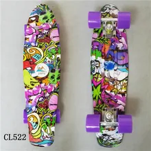 2017 mini Cruiser Skateboard LED Light Four Wheel Skate Board Adult&children Tablas De Skate Board Loaded Skateboard Complete