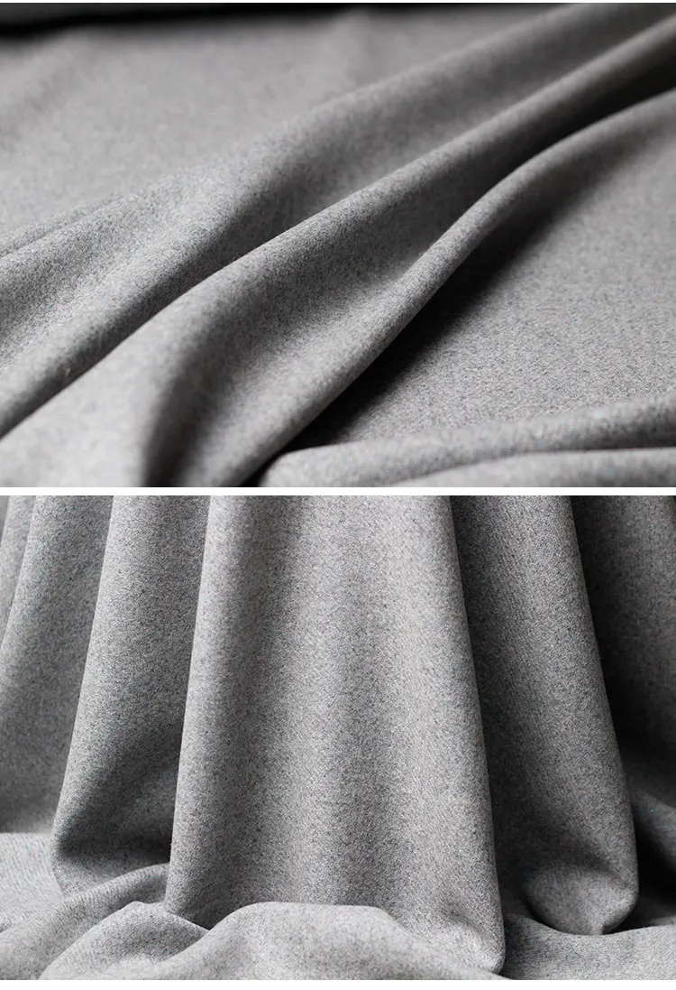 148 см ширина 650 г за метр серый цвет синяя линия шерстяные товары осенние пальто DIY одежда ткани