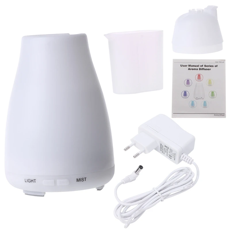 

100ml Aroma Diffuser Electric Air Humidifier Essential Oil Mist Maker 7 Colors