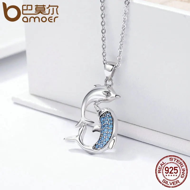 Кулон женский из серебра 100% пробы с дельфином на День Матери|mothers day gift|mothers daydolphin