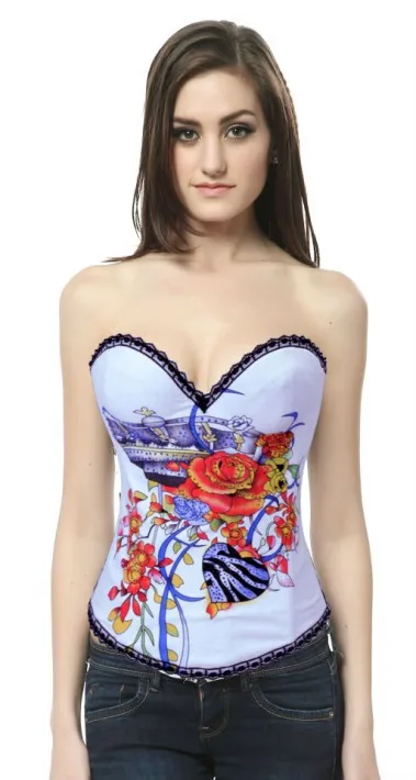 Clairol dye stripper Busty blue corset