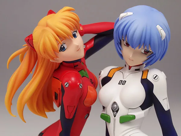 Resin Figure Bust 1/8 EVA Ayanami Rei& Asuka Miniature Model Kit - Цвет: Зеленый