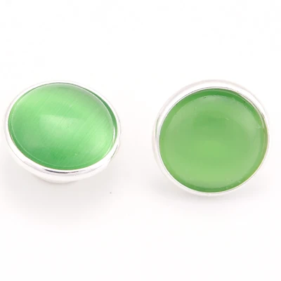 green Miasol кошачий глаз Ювелирное Украшение Шарм подходит для DIY Шарм Браслеты ожерелье, кольцо, 925 серебряное покрытие ювелирные изделия для изготовления ювелирных изделий - Цвет: green