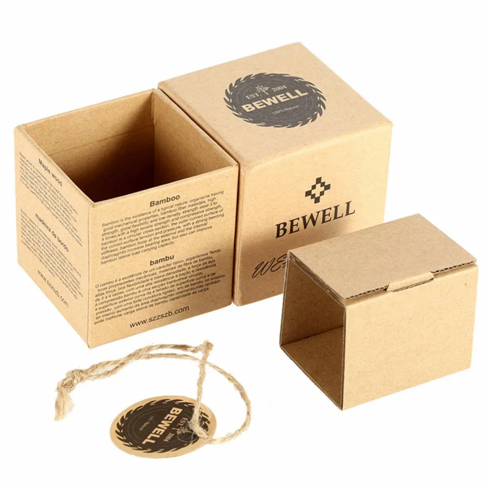 Relógio de Madeira dos Homens Relógios de Pulso com Mãos Caixa de Presente Bewell Marca Superior Luxo Seis Mãos Calendário Luminosas 116c