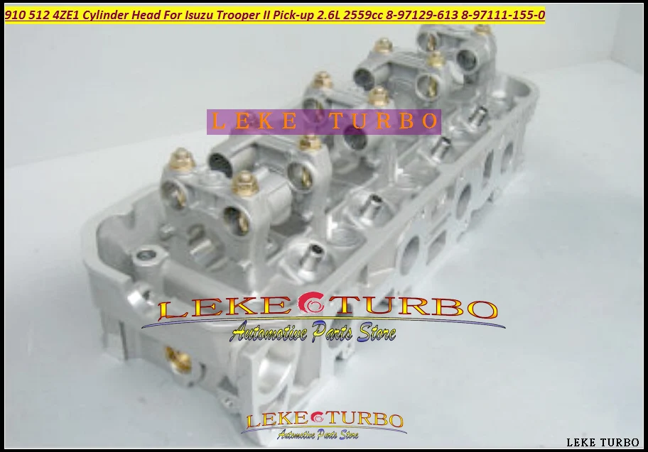 - 910 512 4ZE1 Cylinder Head For Isuzu Trooper II Pick-up Bighorn MU 2.6L 2559cc 8-97129-613 8-97111-155-0 897129613 8971111550  (2) - 