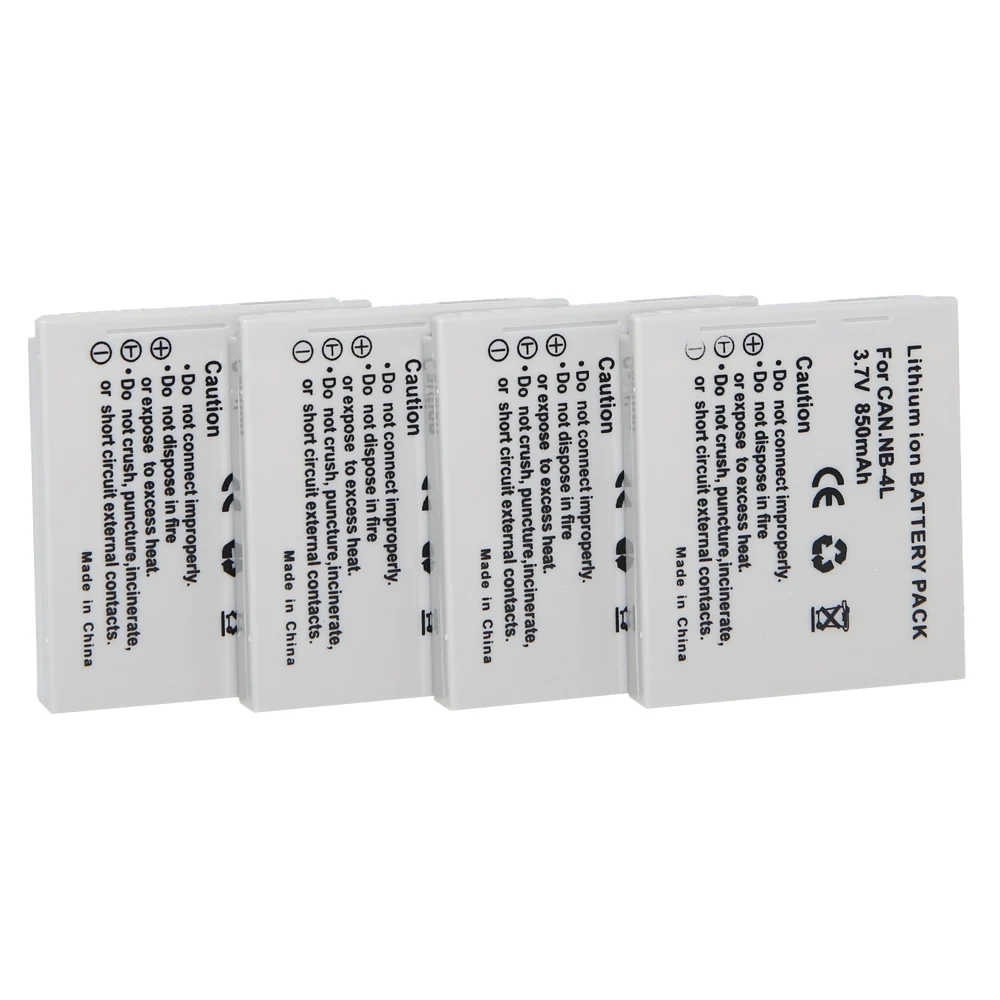 5 шт./лот NB 4L NB4L батарея для Canon IXUS 50 55 60 65 80 75 100 I20 110 115 120 130 IS 117 220 225 230 255 HS SD780 SD960|battery