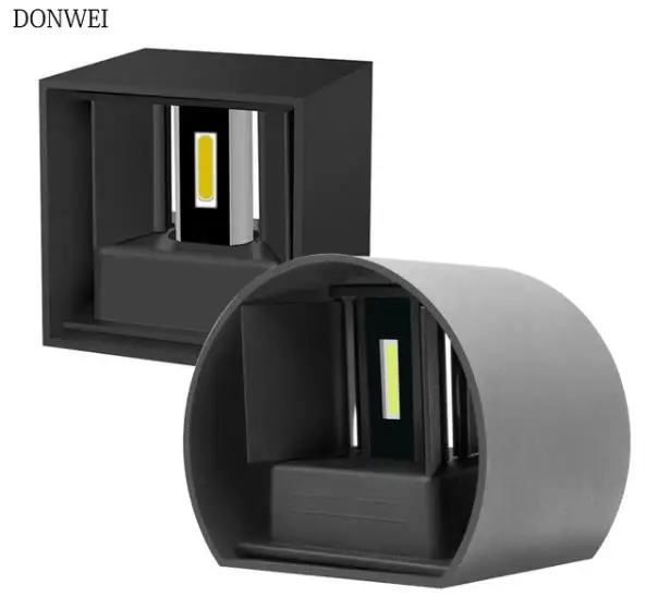 12W Modern Brief Round Cube Adjustable Surface Mounted Outdoor LED Wall Light Waterproof Wall Sconce Lamp For Corridor Porch