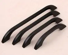 Large Black Cabinet Pulls Door Handles Drawer Knobs Pull Handle Dresser Pulls Knobs Kitchen Furniture Hardware 96 128 160 192mm 3 755 antique bronze mosaic kitchen cabinet knobs handle door dresser drawer pulls handles furniture cupboard hardware 96 128