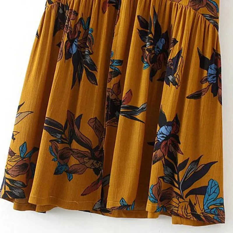 Винтажные длинные юбки с цветочным принтом, женская летняя элегантная пляжная юбка макси, Boho Асимметричная юбка с высокой талией, юбки с принтом
