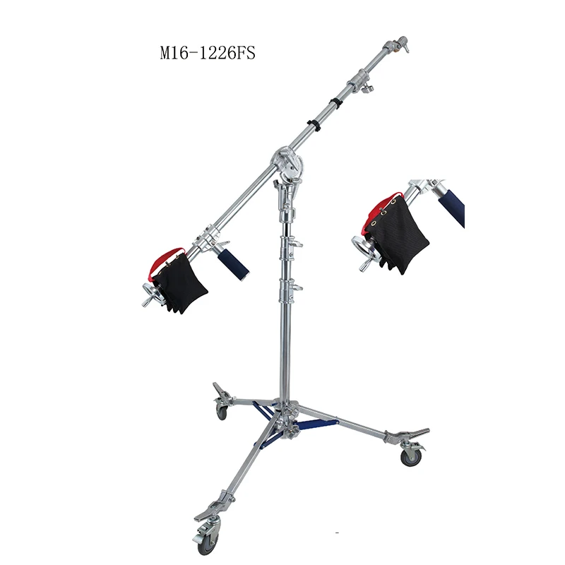  Overhead light stand heavy film stand cross arm inclined arm stand roller wheel rocking lamp holder