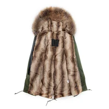 mr мех мужской зимние теплые енота кроличий мех парка, енот искусственного кроличий мех пальто мужчины с капюшоном Mrs верхняя одежда
