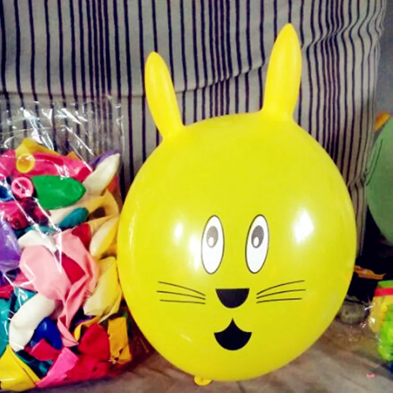 

12inch Thicken 3g Lovely rabbit head balloon 35pcs/lot Birthday Party Kids toys Candy color mixed