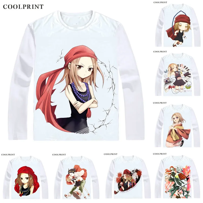 

Kyouyama Anna Anna Kyoyama T Shirt Shaman King Hiroyuki Takei Shaman Kingu Men T-shirt Casual Vintage TShirt Long Sleeve Shirts
