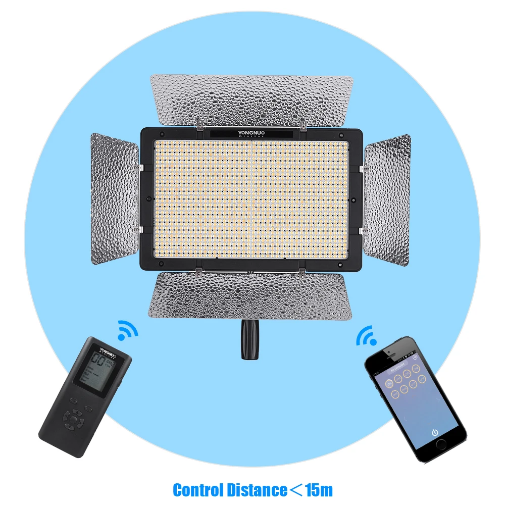 YongNuo YN 1200 YN1200 Pro светодиодный видео светильник 5500K фотографический светильник ing видео заполняющий светильник пульт дистанционного управления CRI 95